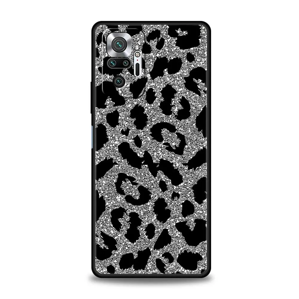 Tiger Leopard Print Floral Phone Case Cover