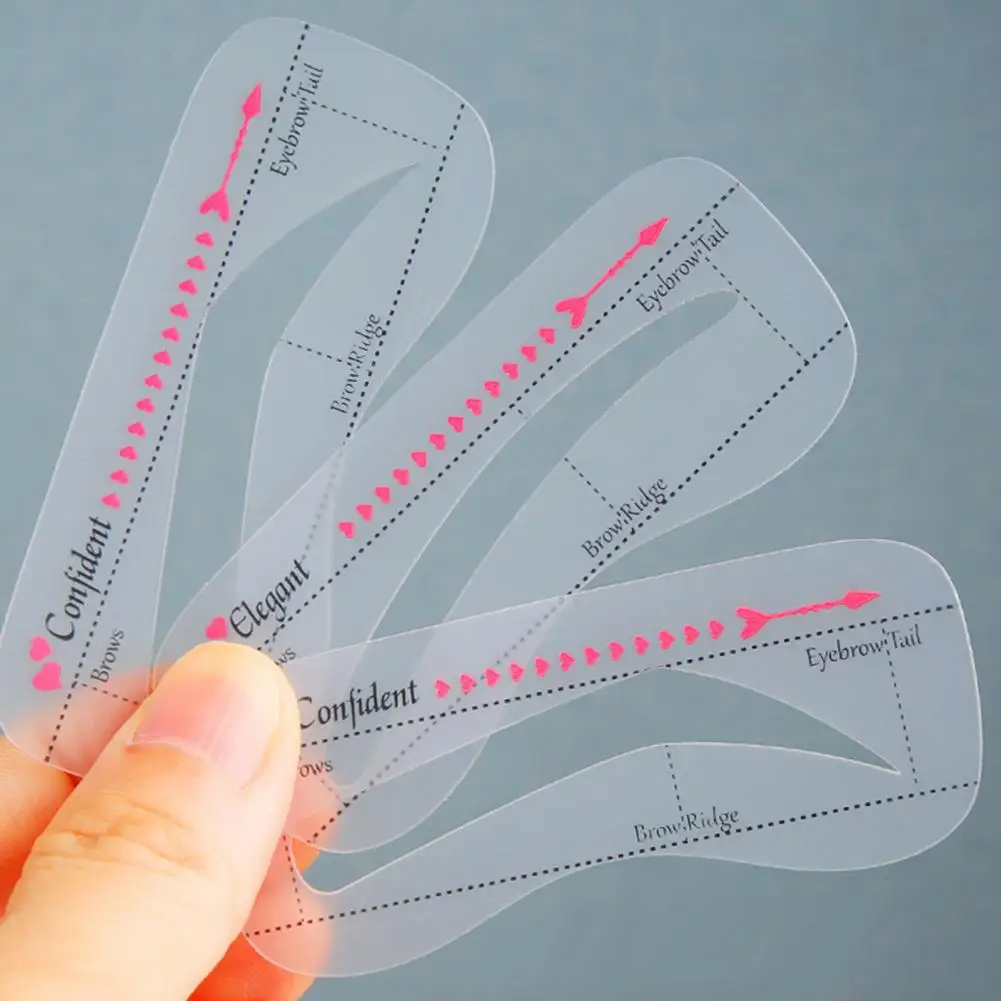 Reusable Eyebrow Stencil Set Eyebrow Drawing Guide Styling Shaping Grooming Template Card Makeup 10Pcs eyebrow stencil tool makeup tools eye makeup tools