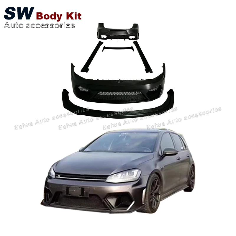 

Golf 7 High Quality AC Style Body Kit For Volkswagen Golf 7 MK7 GTI Upgrade Modification Performance Kit Front Bumper Auto Parts