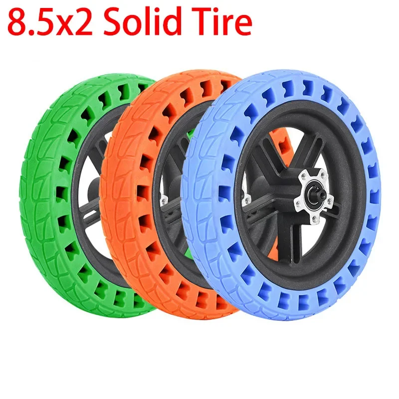 

8.5 inch M365propro2pro3 solid shock-absorbing tire color electric scooter tire hub