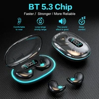 Bluetooth-Compatible 5.3 Stereo Headphones with Charging Case Invisible Sleep Earphones for Running Fitness Learning Accessories 1