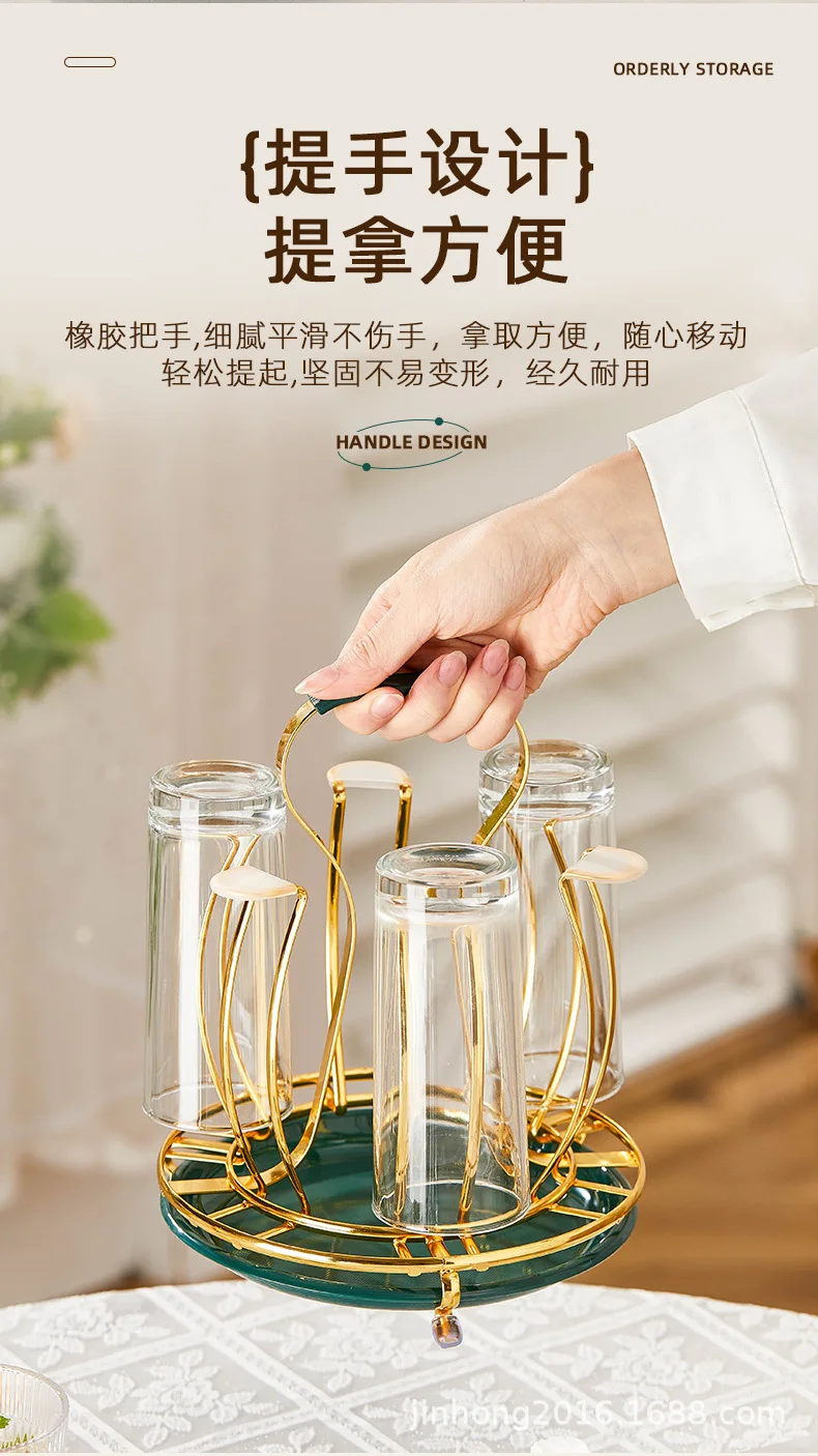 Nordic Glass Cup Drain Rack Glass Holder Home Organizer 14 Nordic Glass Cup Drain Rack Glass Holder Home Organizer