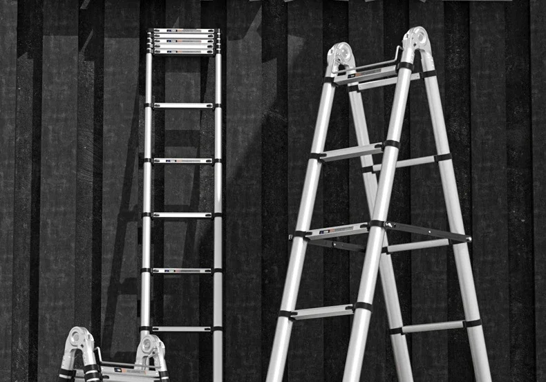 7 Meter Telescopic Ladders Portable Folding Aluminium Ladders Multipurpose Household Step Stair Engineering Staircase for Home
