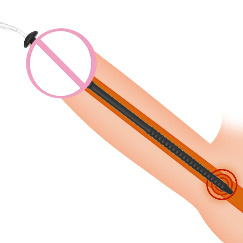 3 Size Silicone Urethral Sound Penis Insert Stimulation Dilator For Men