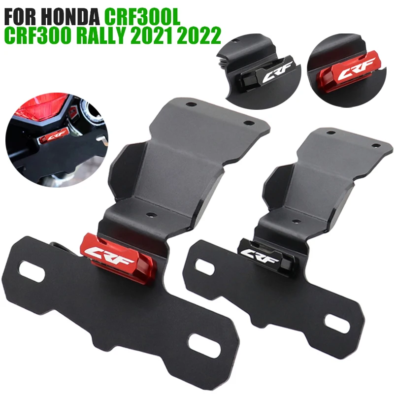 Motorcycle Accessories LED Rear License Plate Holder Tail Tidy Fender Eliminator For HONDA CRF 300L 2021-2023/ CRF 300L RALLY motorcycle accessories for honda crf450l crf450 l crf 450l crf 450 l 2019 2020 rear sprocket guard drive chain cover protector