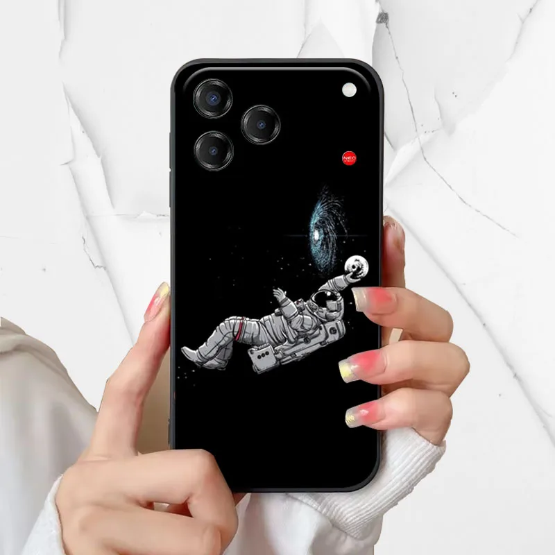 Fashion Cute Astronaut Soft Silicone Protective Phone Case