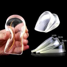 

Men Women Invisible Height Increase Insoles Inner Heighten Insole Orthopedic Massage Foot Care Silicone Gel Heel Cushion Inserts