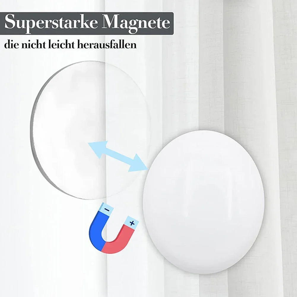1/8 Pcs Magnetic Shower Curtain Weights Shower Curtain Liner Weights Waterproof Reusable Magnet Bathroom Clip New