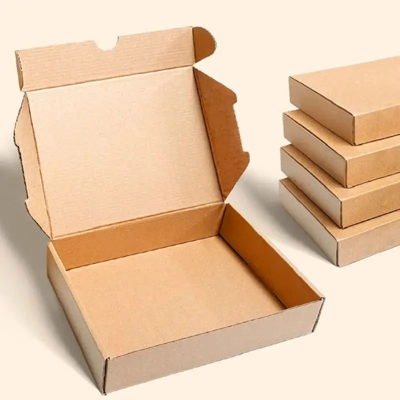 Carton en papier kraft, boîtes de courrier en carton, avion en papier pour petites entreprises
