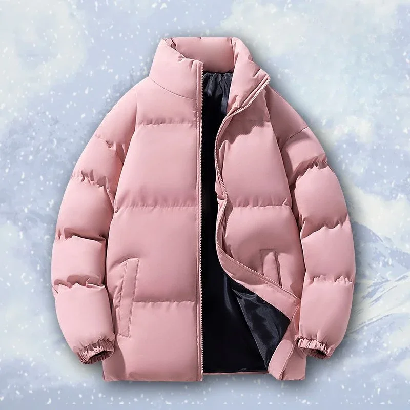 thumbnail image 1 of Abrigos acolchados con cremallera y capucha para hombre, parkas acolchadas con empalme, chaqueta de plumón para hombre, ropa exterior de invierno para jóvenes, reseñas coreanas, muchas 2024, 1 of 5