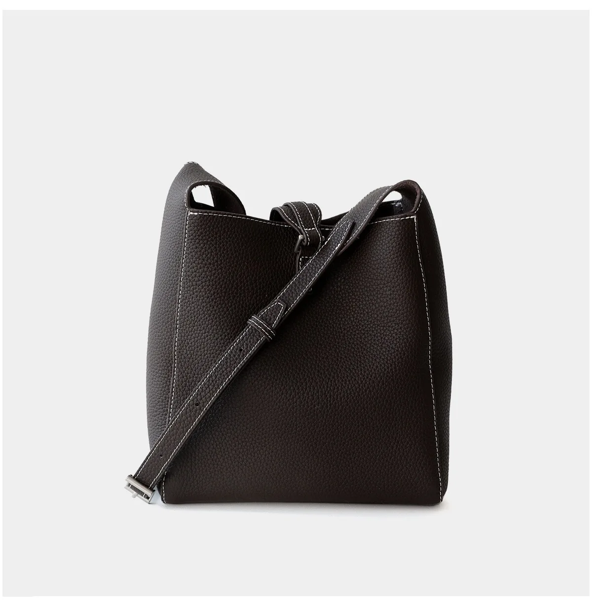 2025 nuova borsa hobo borsa tote in vera pelle borsa di grande capacità borsa pigra in pelle di vacchetta di primo strato - immagine 5