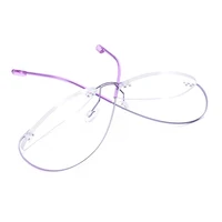 Handoer 865, оправа для оптических очков без оправы для женщин, очки, оптическая оправа по рецепту, гибкие титановые ножки — изображение 5