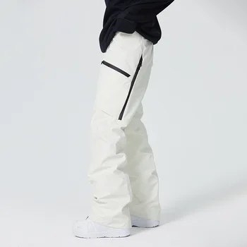 Windproof Alpine Overalls for Men and Women, Outdoor Sport Costumes, Mountain Snow Bib Trousers, Waterproof Warm Ski Pants, 2023 1