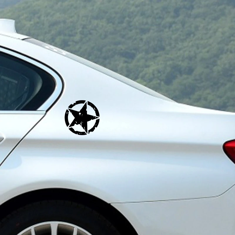 Car stickers 12X12CM 3 Colors Star Graphic Motorcycle Decals Vinyl Car-Styling