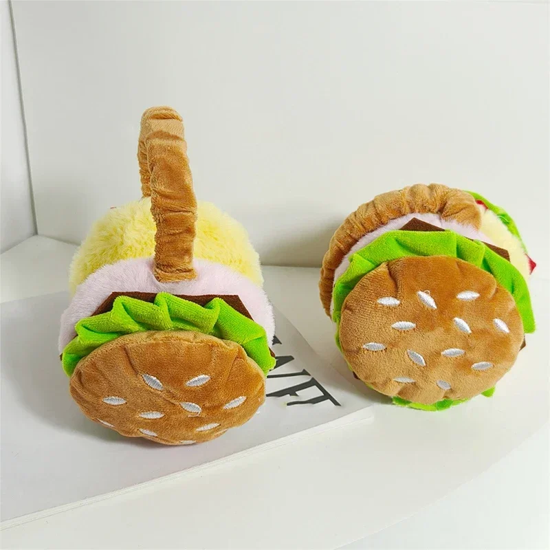 Hamburger French Fries Soft Plush Earmuff Winter Outdoor Cold Protection warm earmuffs
