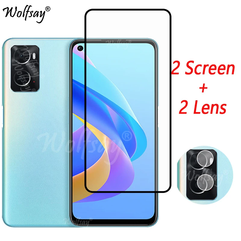 Vetro Temperato A Copertura Totale Per Oppo A76 Protezione Dello Schermo Per Oppo A76 A53S A15S A95 A54S A74 A94 Vetro Della Fotocamera Per Vetro Oppo