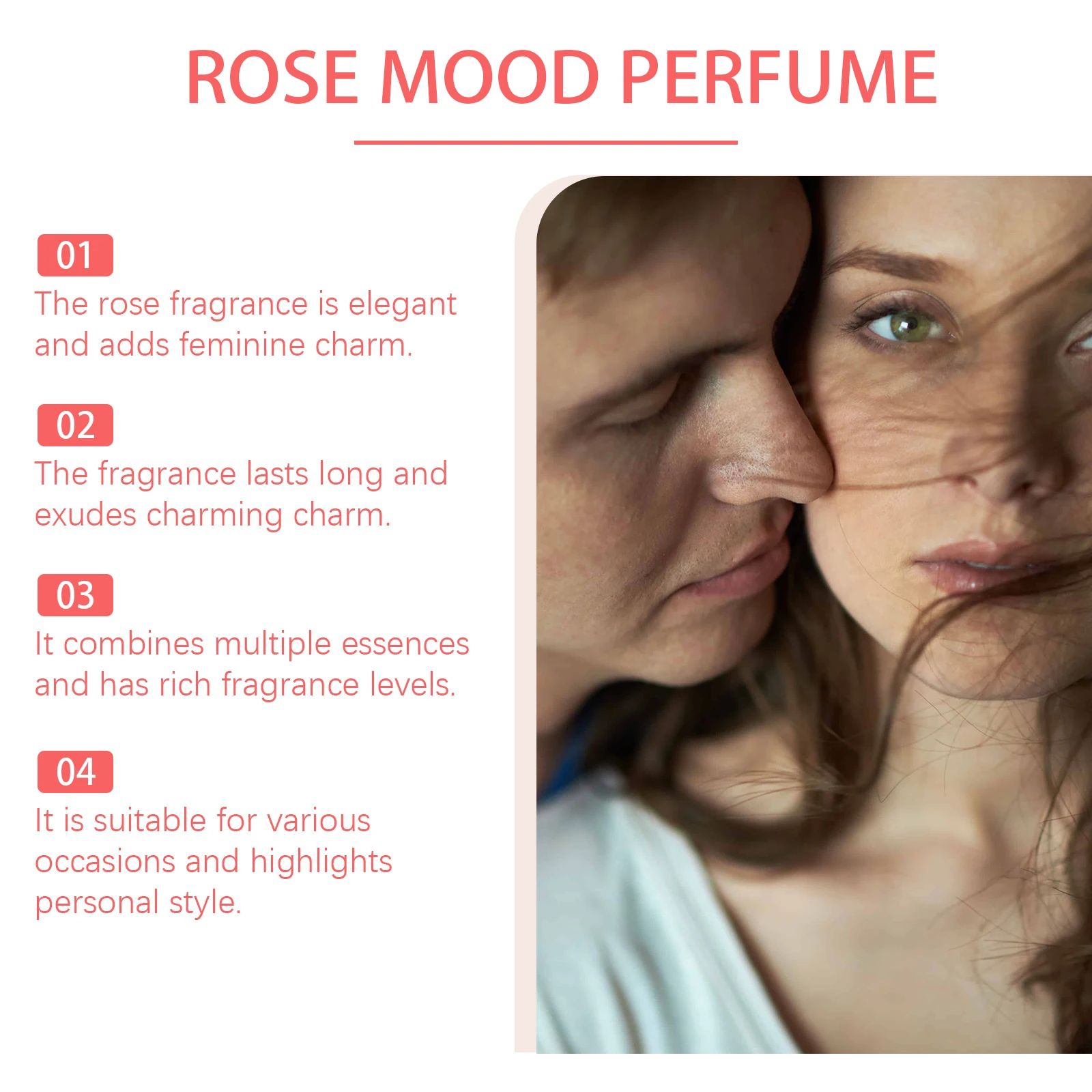 Roxelis 12ml Arabian Style Fragrance Rose Elegant Natural Fresh Light Fragrance Lasting Fragrance Portable Charm Fragrance