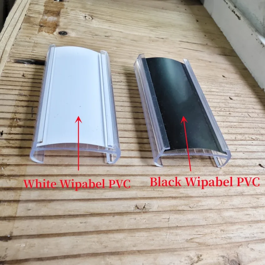 1Pack Plastic Shelf Lable Card Price Tag Display Holder Movable Hard PVC Supermarket Storage Rack
