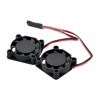 Dual Fan Module for Raspberry Pi 4B 3B+ 3B Aluminum Case Replacement Fan 25x25x7 cm 4
