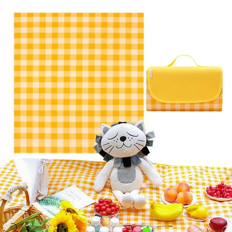 

Foldable Picnic Mat Thickened Waterproof Beach Blanket Camping Tent Grassland Mat Outdoor Camping Floor Mat Sleeping Pad