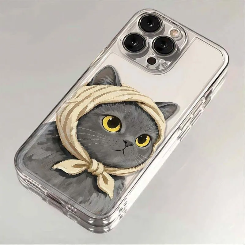 Soft Cat and Strawberry Design Phone Case - Fun and Stylish Cover