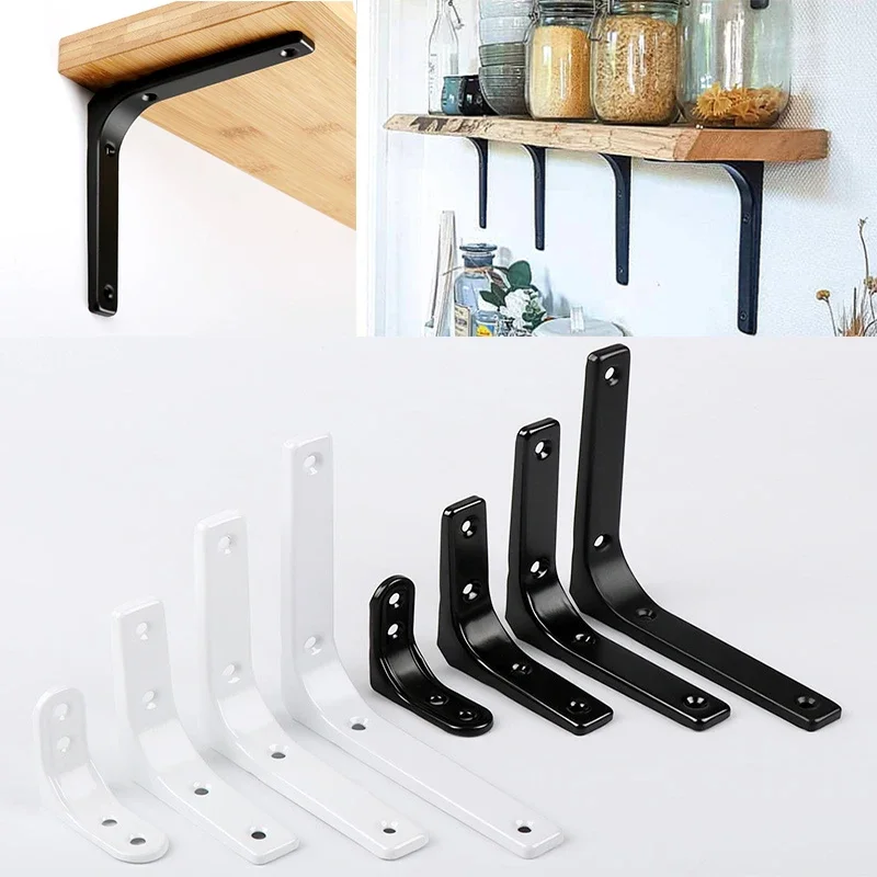 1pcs Stainless Steel Shelf Thickened Wall L-shaped Fixed Bracket Support Shelf Support Frame L word protection angle de meuble stainless steel angle bracket furniture hardware angle bracket angled furniture hardware angle connector furniture corner protector