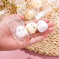 1/2Pcs Mini Kawaii Slow Rebound Relief Squeeze Toys Sticky TPR Squishy Mini Chick Stress Reliever Toys Squishy New Fidget Prop 1