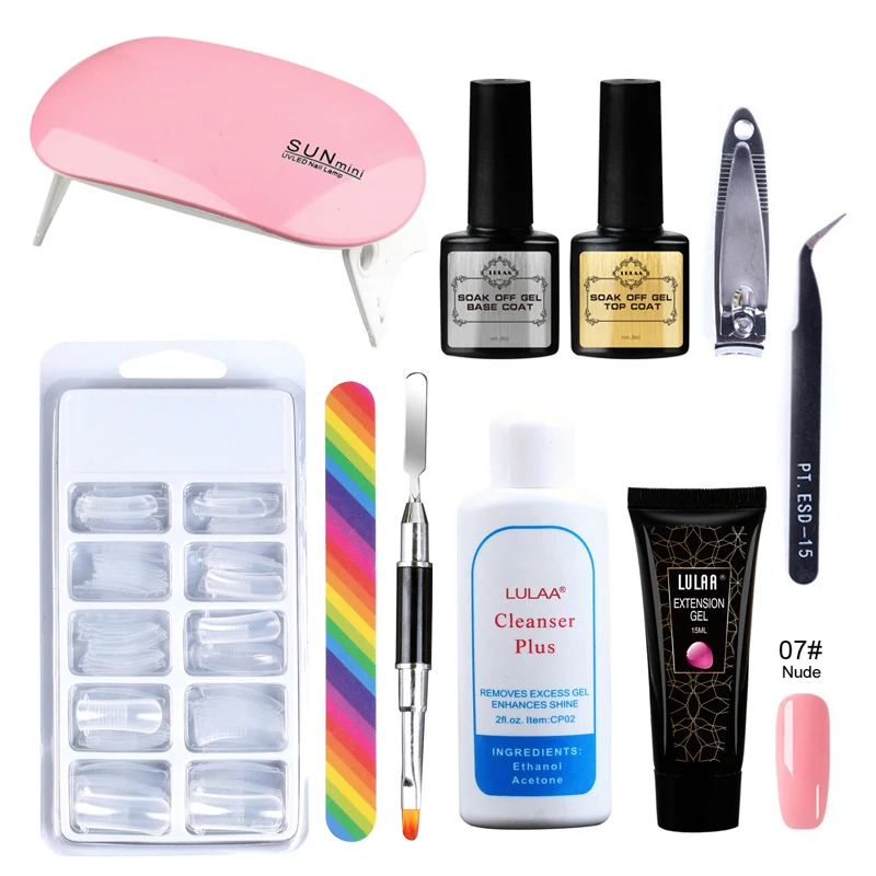 CNHIDS15mlPolyNailGelFullSetForQuickExtentionNailPortable