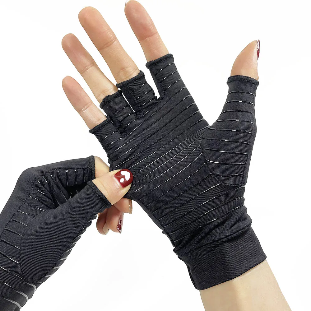 1 Pair Compression Arthritis Gloves For Women Men Joint Pain Relief