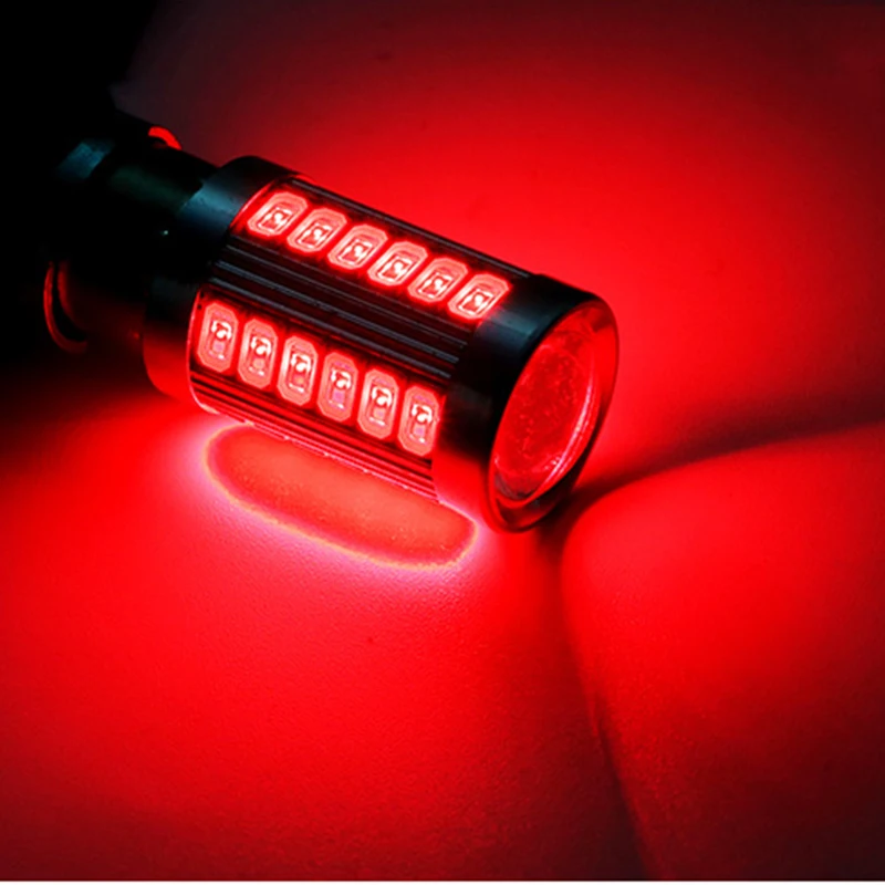 thumbnail image 1 of 1 unidad PY21W P21/5W 1156 Ba15s 1157 Bay15d para bombillas LED de coche, luz de señal de giro, 12 V, 33SMD, 7000 K, luces de estacionamiento y marcha atrás blancas, 1 of 5