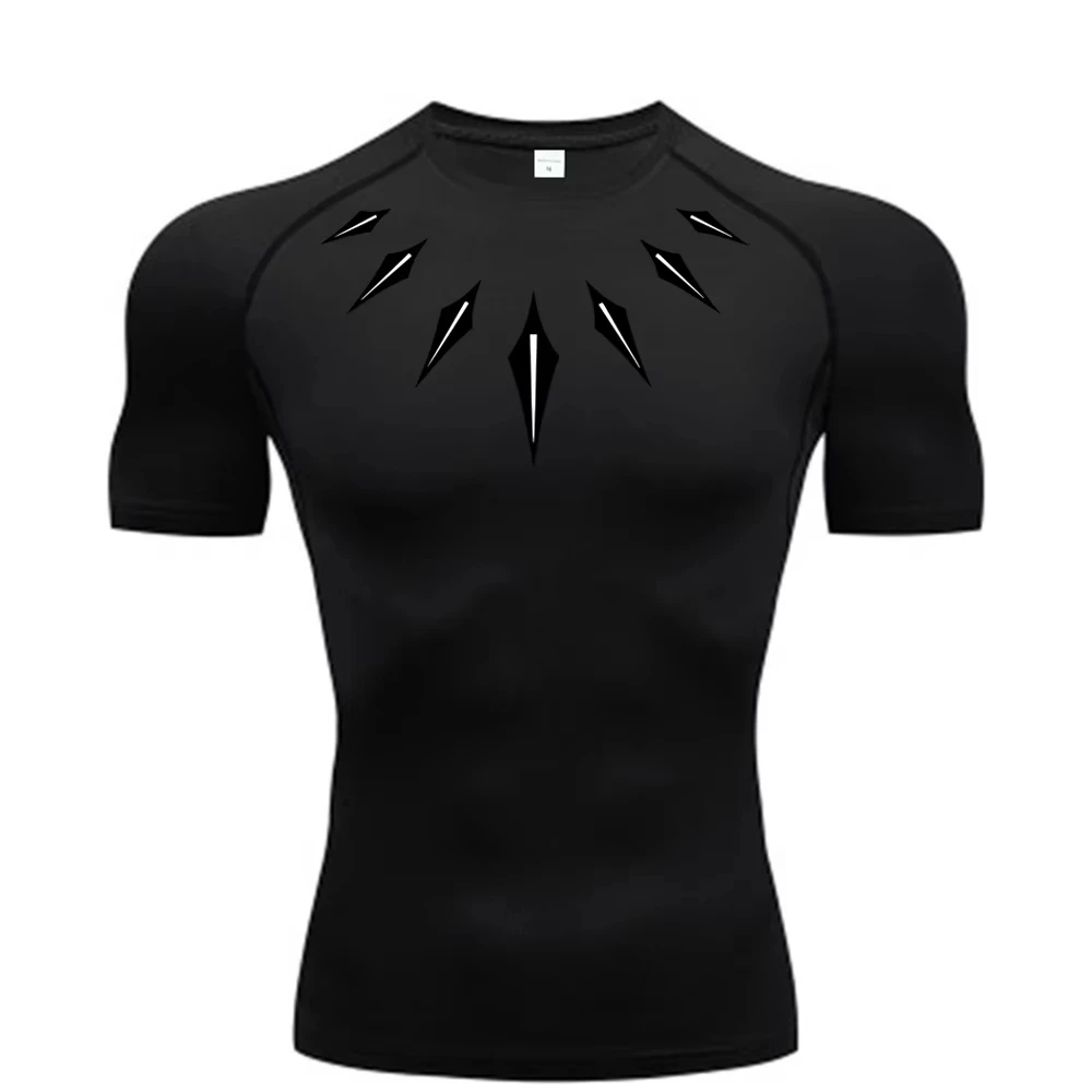 Anime Herren Kompressionsshirt Fitness Sport Laufhose Gym T-Shirts Athletisches Workout Quick Dry Tops T-Shirt Sommer – Detail 11