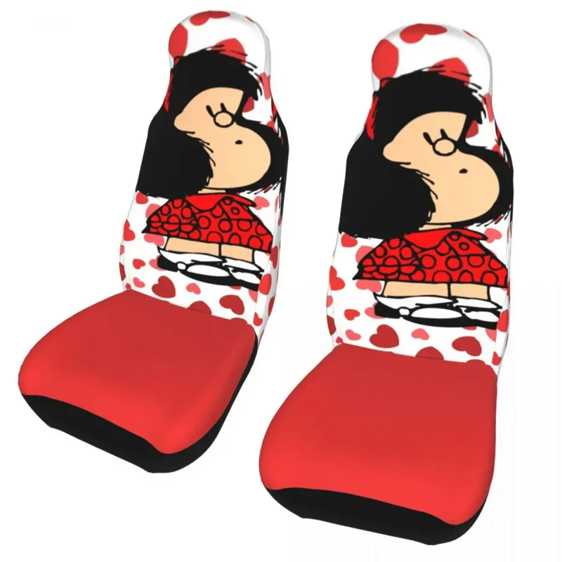 

Mafalda Anime Plaid Universal Car Seat Cover Protector Interior Accessories For Kinds Models Car Seat Covers Car Accessories