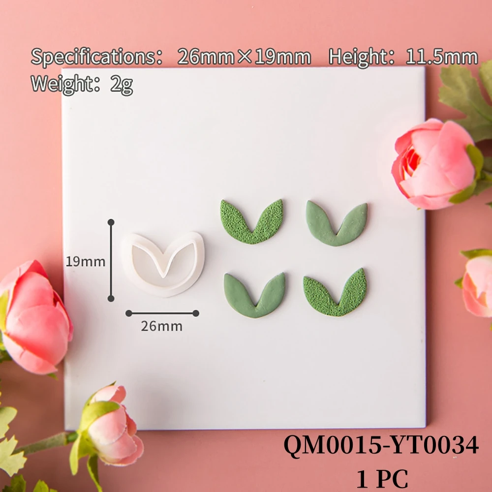 Neue Frühling Blume Polymer Clay Schneider Emboosing Floral Geformt Baumeln Ton DIY Ohrring Schmuck Anhänger Herstellung Keramik Ton Werkzeuge – Detail 10