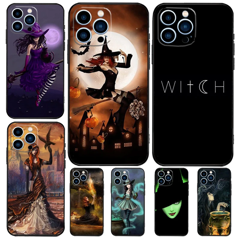 Halloween Moon Witch Horror Magic Phone Case