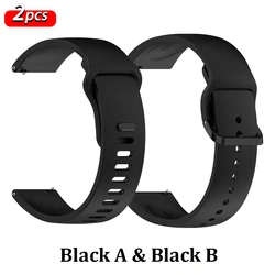 Silicone Sport Bracelet and Case for Redmi watch 5 Lite (2Pcs Black)
