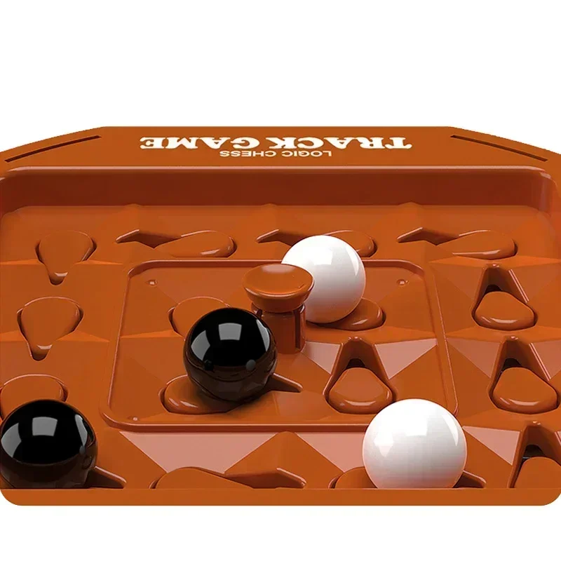 Logic Chess Track Game Educational Toy Track Chess Game Four In A Row Game Fun Table Top 2 Players Puzzle Board Set 6