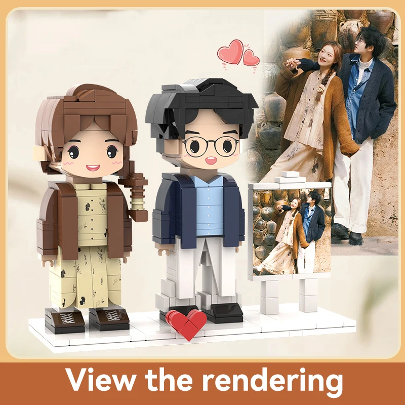 brick figures personalized Figure Building Block Sets customize the mini version of you Unique gifts for Birthday Anniver building block toys building block toy building block kits