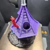 Purple Ghost Dice Tower 3D Printed Crafts Dice Rolling Castle for DND Board Game D&D RPG and Tabletop Gaming Best Gift 4