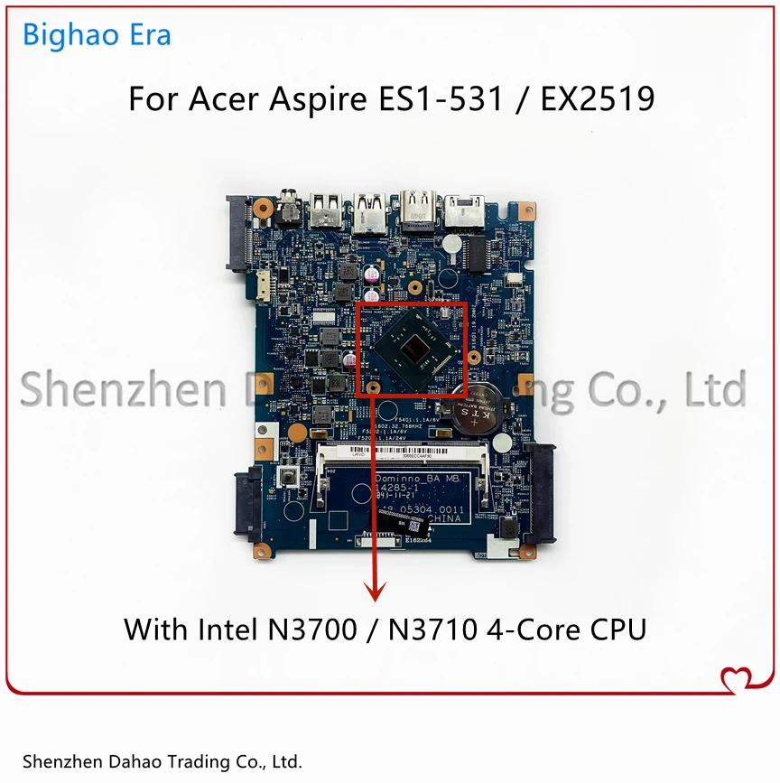 para Acer Aspire Es1531 Ex2519 Placa-mãe do Portátil com Intel N3060 N3050n3150 N3160 Cpu Ddr3 100 Testado 448.05304.0011 142851 - Imagem 4