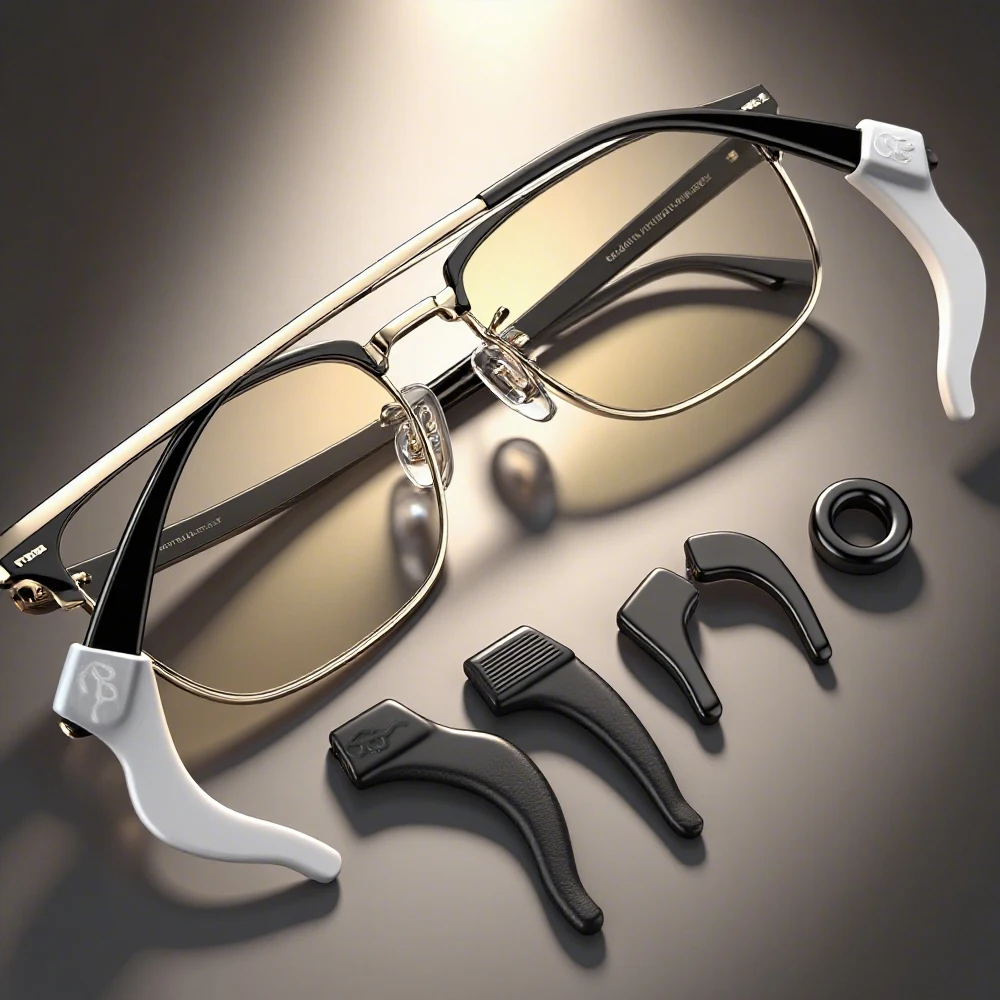 50pcs/box Silicone Anti-slip Ear Hooks Women Men Antiskid Glasses Leg Ear Sleeve Clear Anti-fall Eyewear Holder Set Accessories