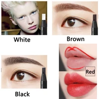 1pcs Eyebrow Pen Waterproof Shadow Microblading Permanent Makeup Eye Brow Pencil Positioning Lip Brown Red Eyebrow Supplies 2