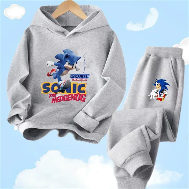 thumbnail image 1 of Conjunto de sudadera con capucha Sonic 2024, ropa de bebé para primavera, prendas de vestir exteriores, tops, sudadera para niño, ropa para niña, ropa para madre e hijo, 1 of 5