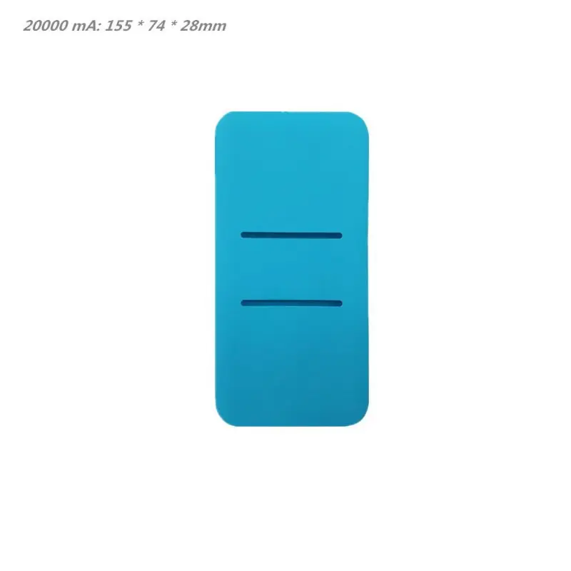 Silicone Protector Case Cover Skin Sleeve Bag for Redmi 10000/20000mAh Dual USB Power Bank Powerbank Accessory power bank case