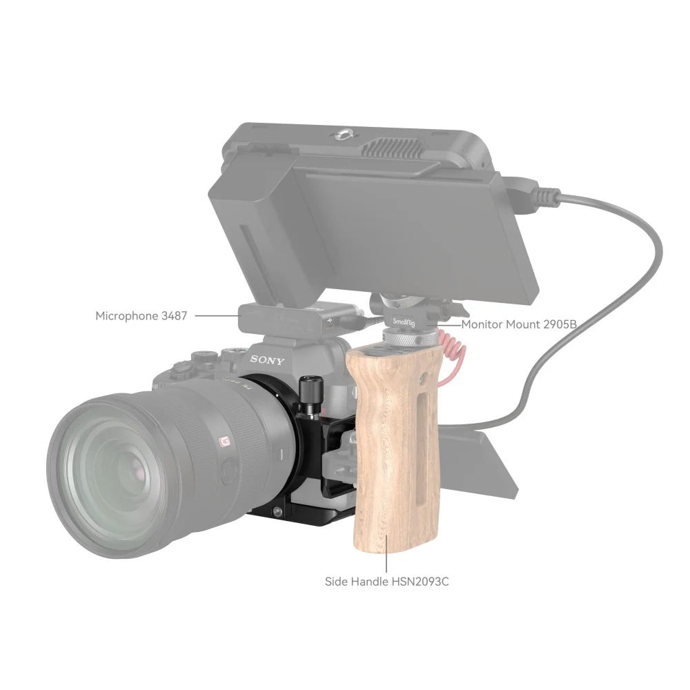 Sgancio Rapido Fotocamera Kit Montaggio Orizzontale-verticale SmallRig 4349 - Per Mirrorless Sony, Fuji, Nikon, Canon, Con Piastra Arca Piastra Montaggio Orizzontale Verticale - 8