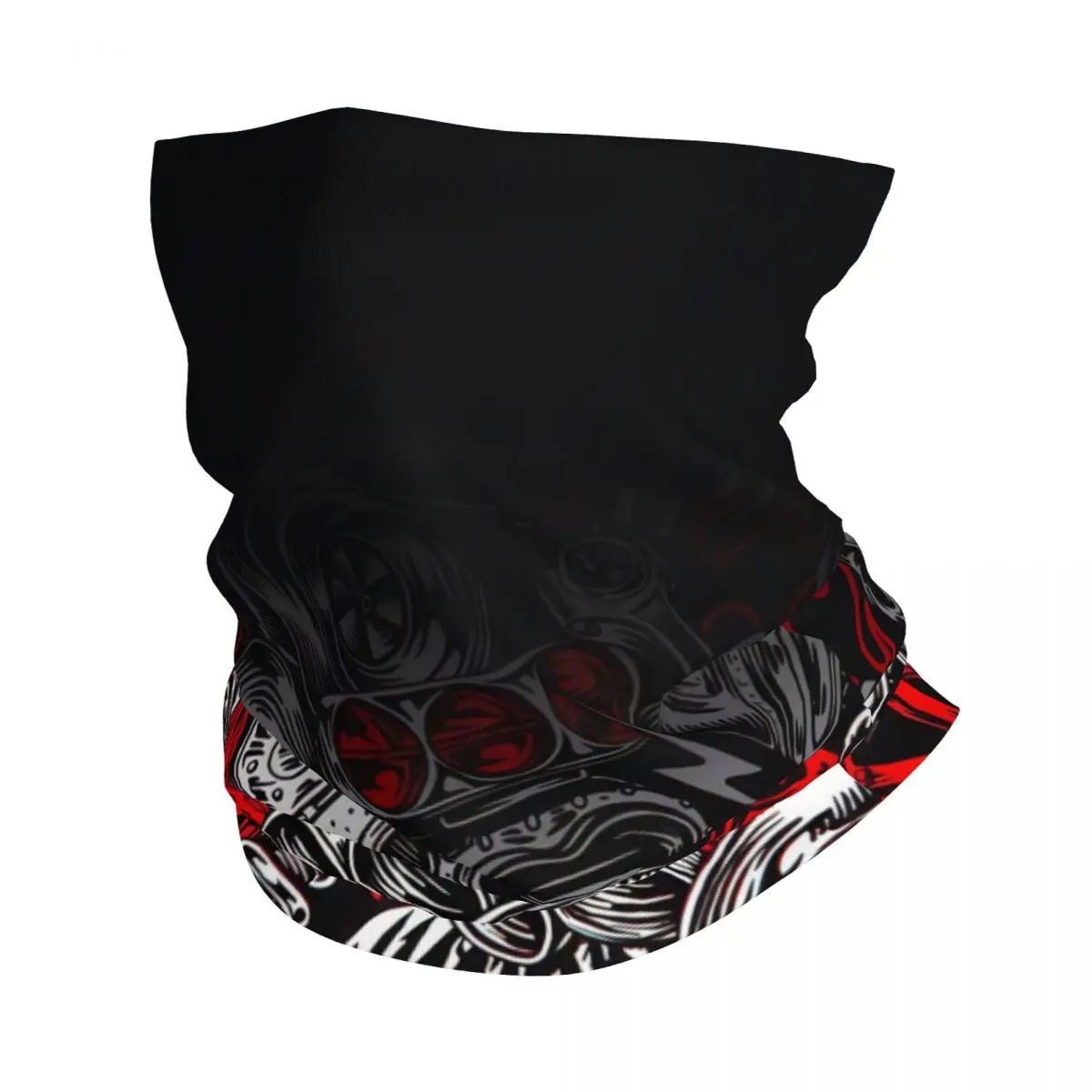 

Red Skull Graffiti Art Pattern Bandana Neck Gaiter Motocross Wrap Scarf Balaclava Riding Unisex Adult Windproof