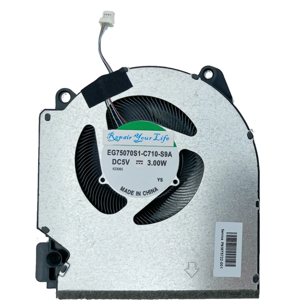 Ventilador de Refrigeração Cpu Gpu Radiador para hp Victus 16-e 16-d 16-e1044ax E1049ax E1037ax E0042n Eg75070s1 C700 C710 S9a M75721 M75723 - Imagem 5