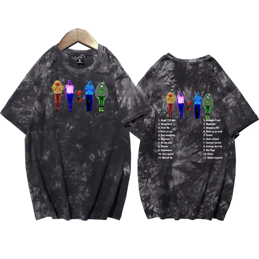 

11:11 Chris Brown Tie Dye Shirts Unisex Round Neck Short Sleeve T-shirt