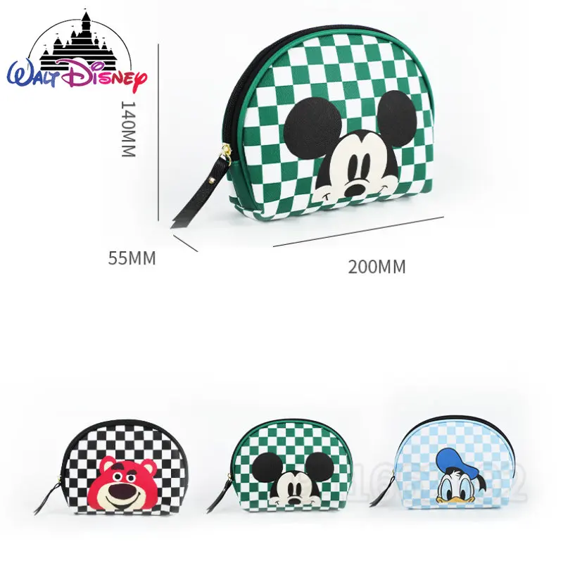 Disney Mickey Original New Women's Makeup Bag Luxury Brand Women's Zero Wallet Cartoon Travel Storage Makeup Bag Large Capacity