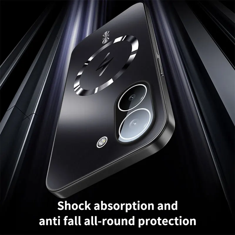 Glittering Magnetic Heat Dissipation Case with Lens Film Protection