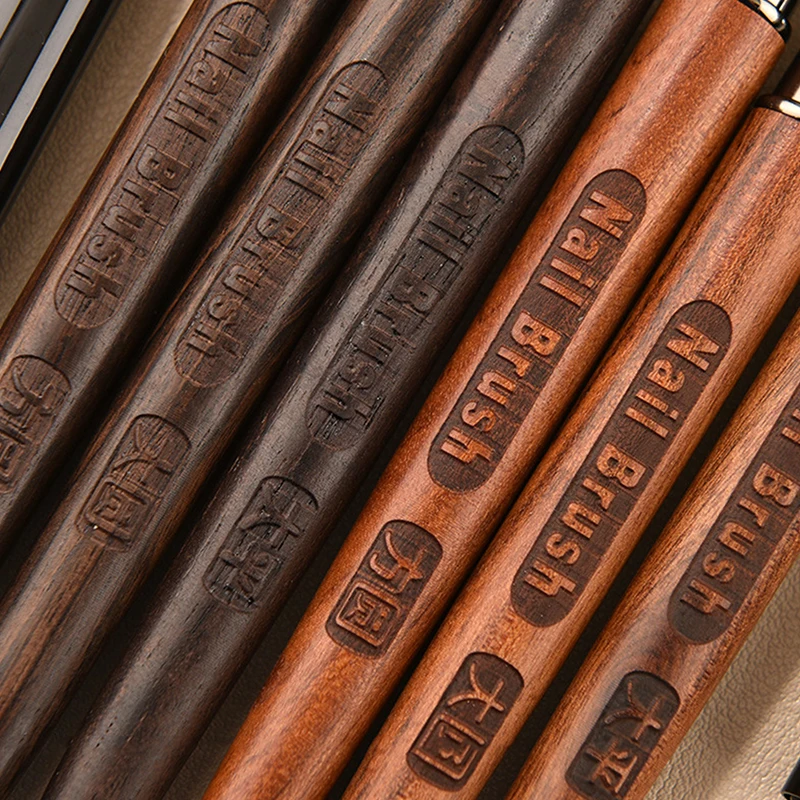 1 Pcs Wooden Handle Nail Liner Brush